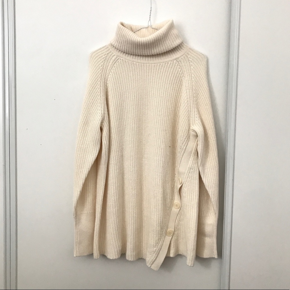 Hugo Boss Women Knit Turtle Neck With Buttons - Picture 1 of 7